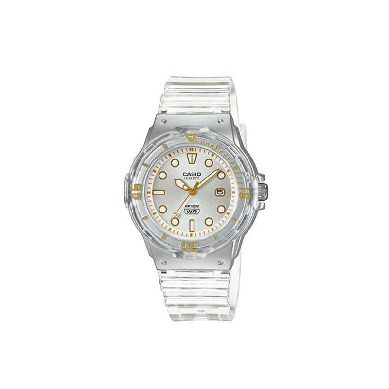 Reloj Casio collection blanco transparente mujer LRW-200HS-7EVEF