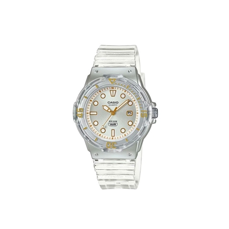 Reloj Casio collection blanco transparente mujer LRW-200HS-7EVEF