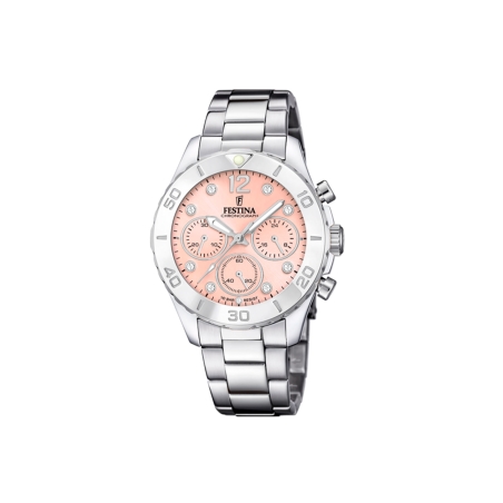 Reloj Festina mujer acero esfera rosa F20603/7