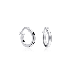 Pendientes plata ley cuadrados 14mm  Dulce 