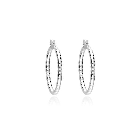 Pendientes plata ley 25mm "Lorca"