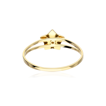 Anillo "Sparkle" oro 18k con circonitas