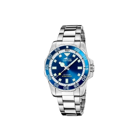 Reloj Lotus acero esfera azul mujer 18936/5