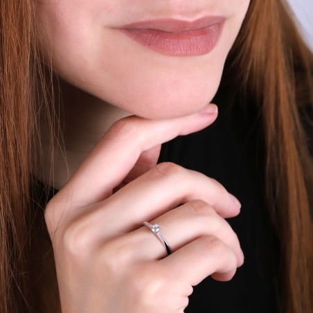 ANILLO "FORLÍ" ORO BLANCO 18K