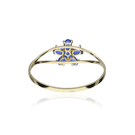 ANILLO "SURPRISE" ORO 18K CIRCONITAS AZULES