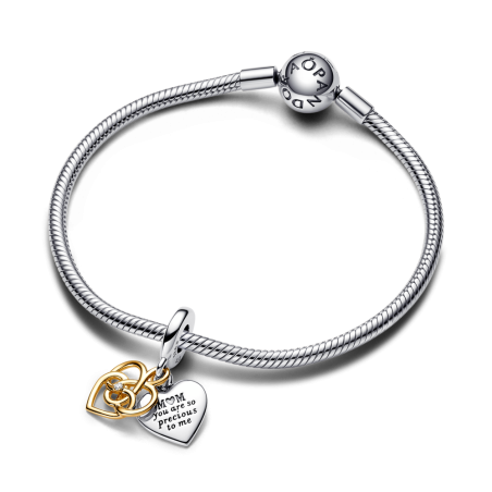 Charm Colgante Pandora Doble Grabable 763237C01