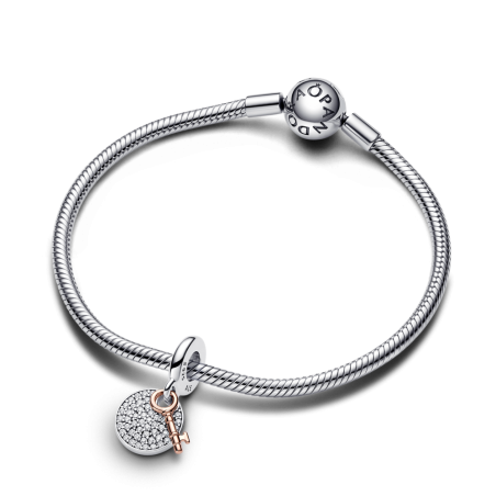 Charm Colgante Pandora Doble Llave a la Felicidad 783236C01