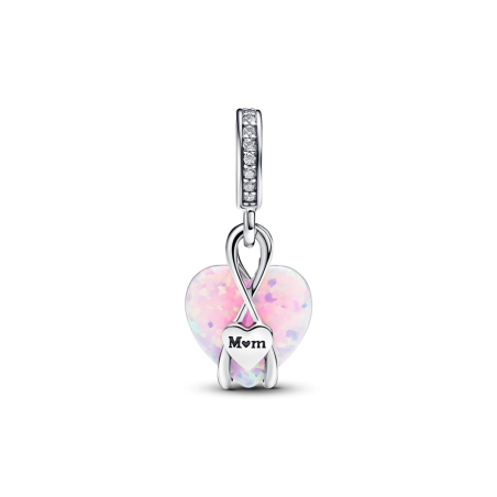 Charm Pandora Colgante Corazón Opalescente Mamá 793202C01