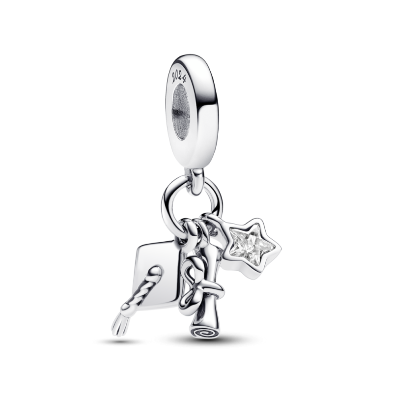 Charm Pandora Colgante Triple Graduación 2024 793240C01 Charm Pandora Colgante Triple Graduación 2024 793240C01