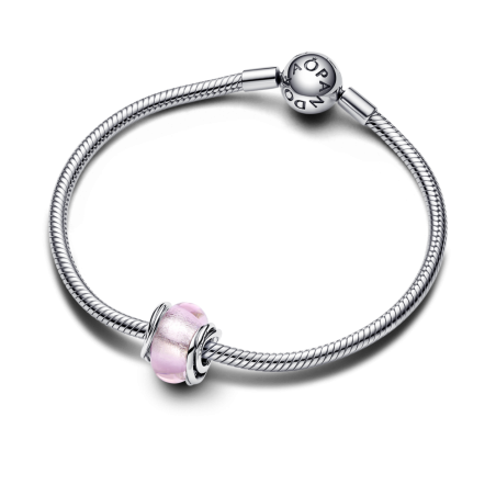 Charm Pandora Cristal de Murano Rosa 793241C00