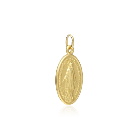 Medalla Oro 18k oval "Virgen Milagrosa"