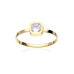 Anillo Circonita Oro 18k "Bergisch"