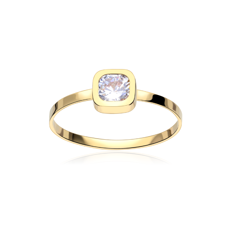 Anillo Circonita Oro 18k "Bergisch"