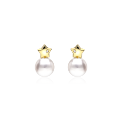 Pendientes Oro 18k y Perlas Cultivadas "Pavese"