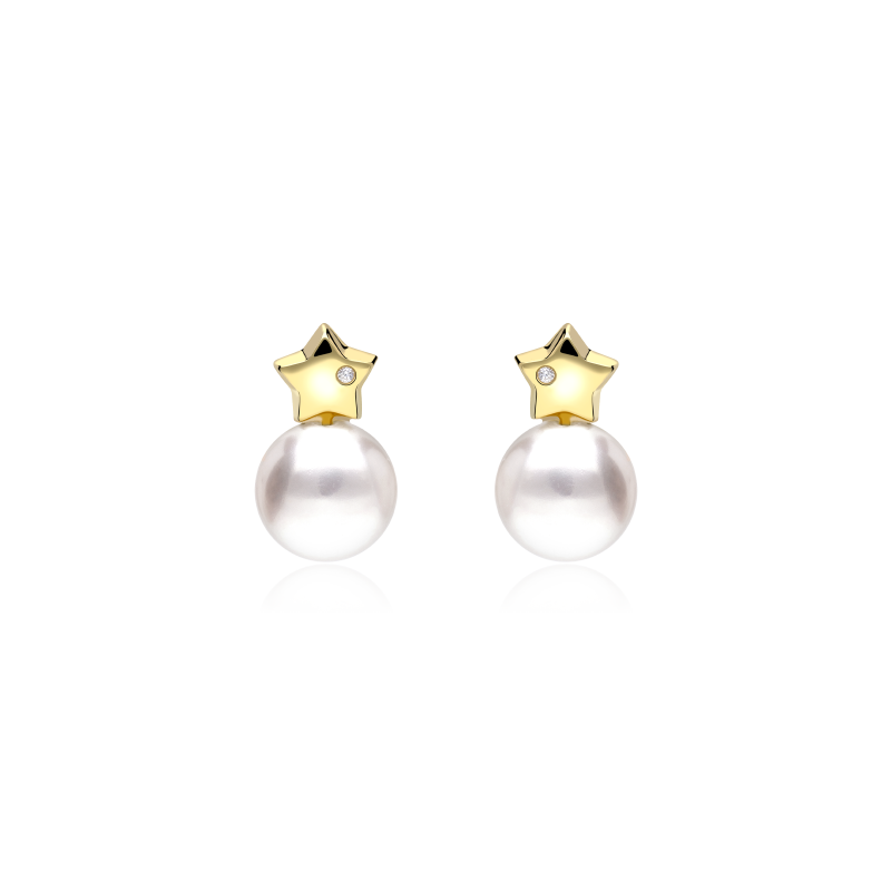 Pendientes Oro 18k y Perlas Cultivadas "Pavese"