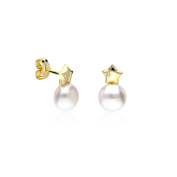 Pendientes Oro 18k y Perlas Cultivadas "Pavese"