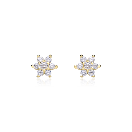 Pendientes Circonitas Oro 18k "Bendorf"