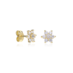 Pendientes Circonitas Oro 18k "Bendorf"