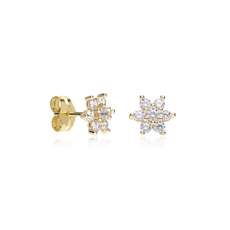 Pendientes Circonitas Oro 18k "Bendorf"