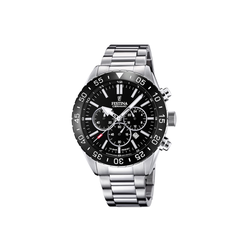 Reloj Festina hombre acero negro cerámica F20575/3