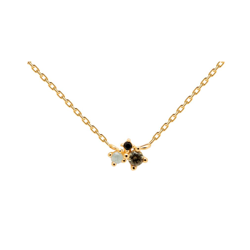 Collar PdPaola Lime Blush Plata Baño Oro CO01-177-U Collar PdPaola Lime Blush Plata Baño Oro CO01-177-U
