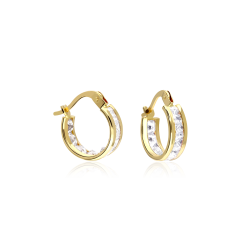 Pendientes Aro Oro 18k y...