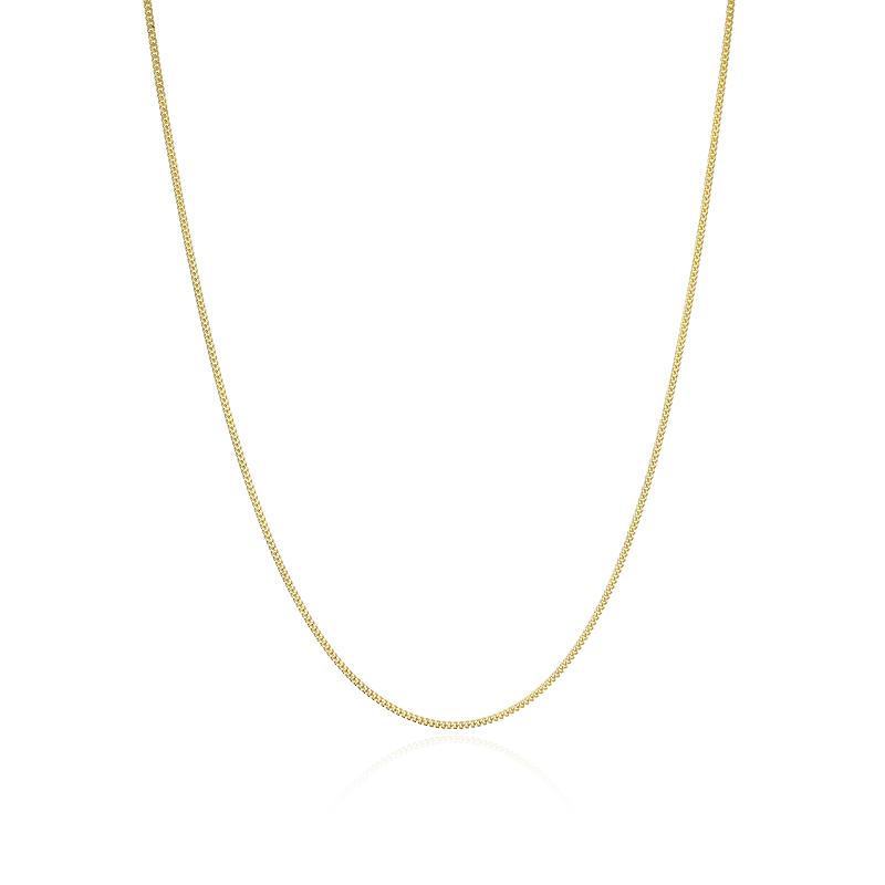 Cadena Oro 18k eslabón barbado 45 cm "Hesse"
