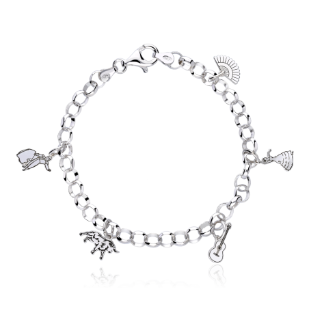 Pulsera plata primera ley "Feria"