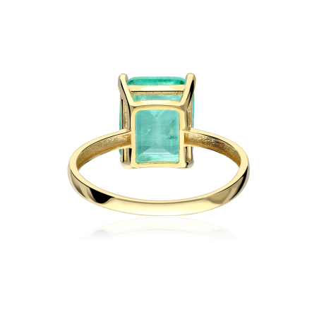 Anillo Oro 18k Cuarzo Verde "Gladbach"