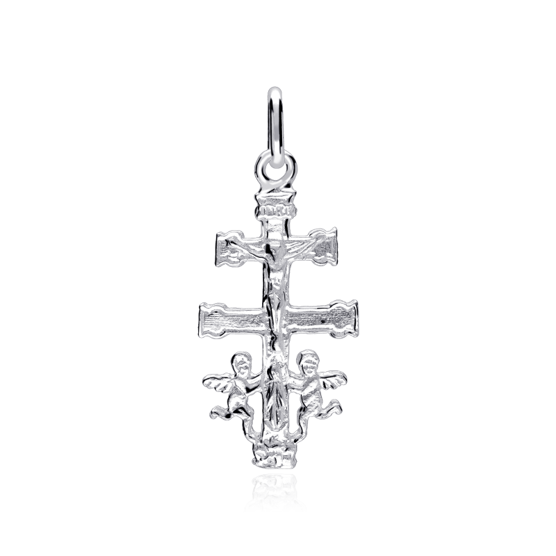 Colgante Cruz Plata De Ley 30mm "Caravaca"