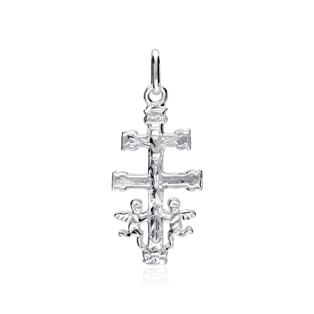 Colgante Cruz Plata De Ley 30mm "Caravaca"