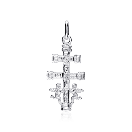Colgante Cruz Plata De Ley 30mm "Caravaca"