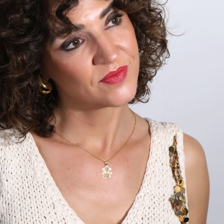 Colgante Oro 18k y circonita "Abilene"