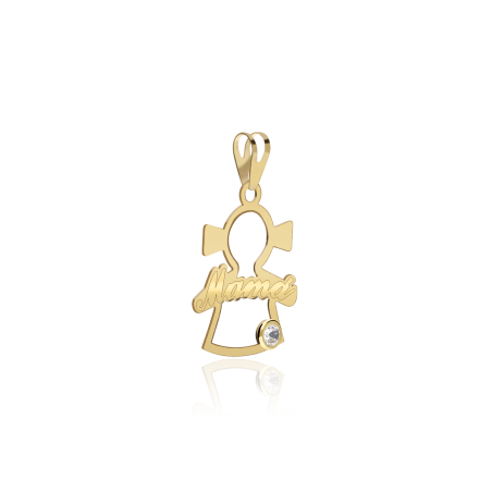 Colgante Oro 18k y circonita "Abilene"