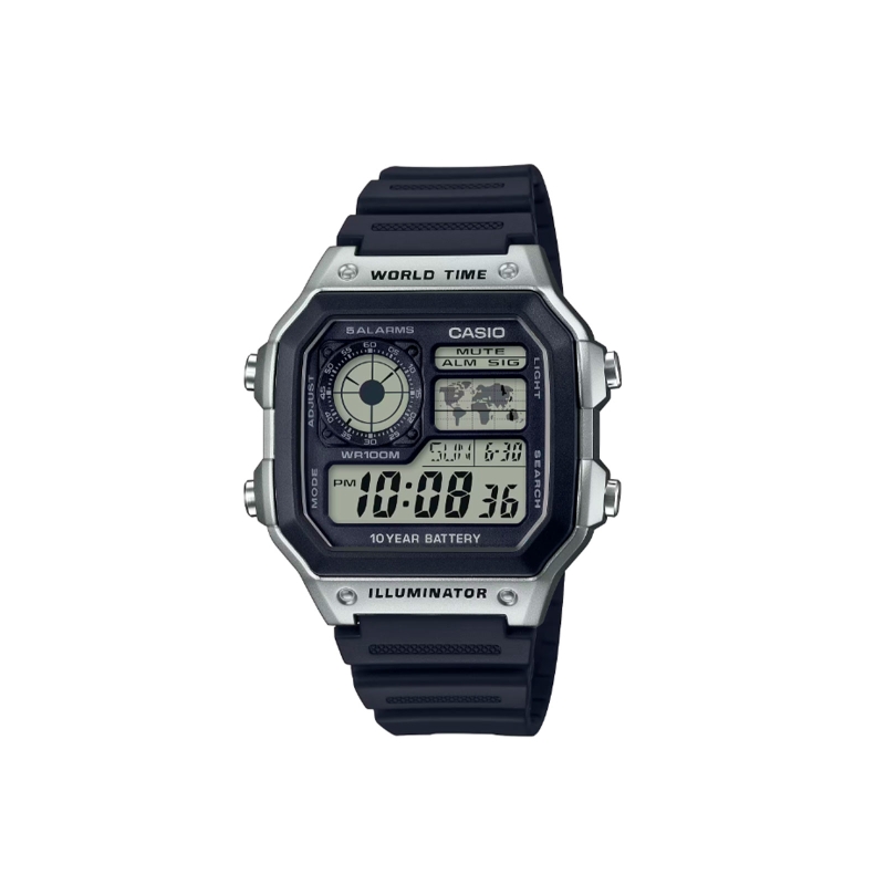 Reloj Casio Illuminator world time AE-1200WH-1CVEF