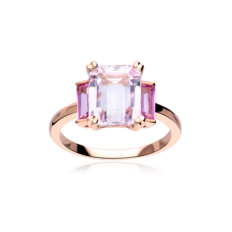 Anillo Oro Rosa 18k Rosas de Francia "Jaipur"