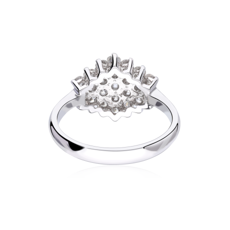 Anillo Oro Blanco y Diamantes 1.29cts "Galán"