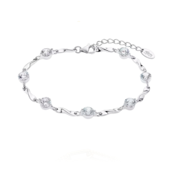 Pulsera Lotus Silver mujer Trendy circonitas LP3091-2/1