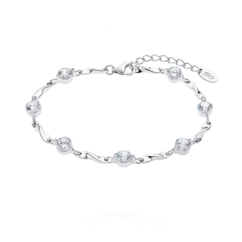 Pulsera Lotus Silver mujer Trendy circonitas LP3091-2/1