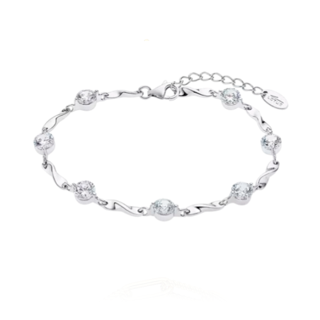 Pulsera Lotus Silver mujer Trendy circonitas LP3091-2/1