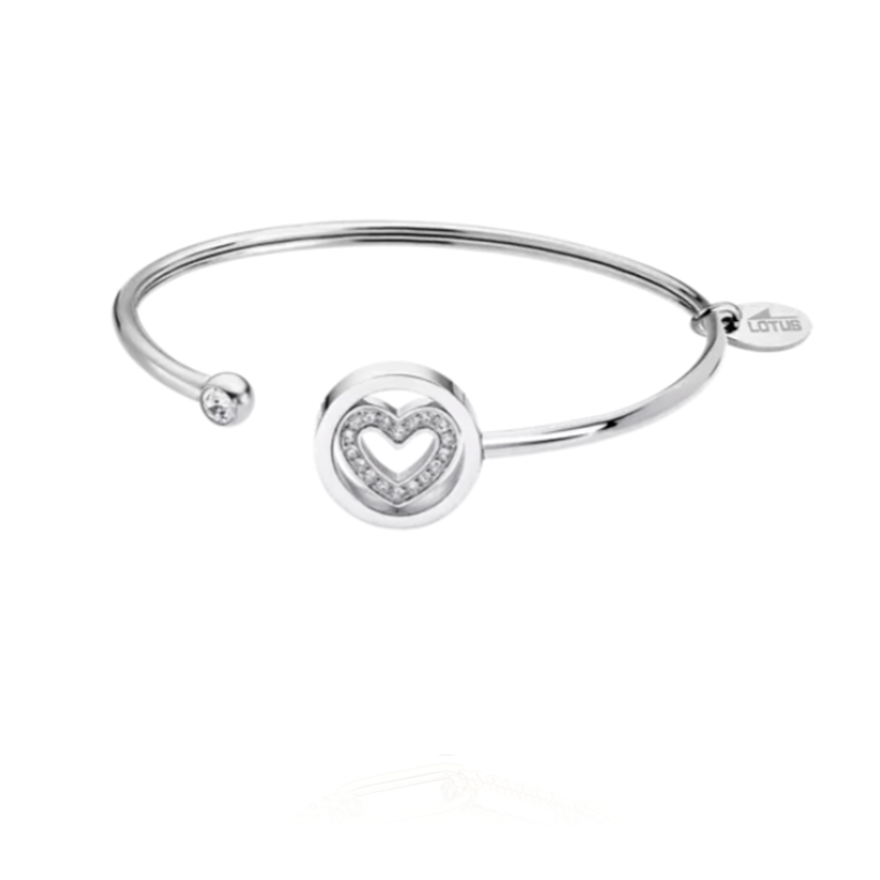 Pulsera Lotus Style mujer acero inoxidable 316L corazón abierto LS2182-2/1