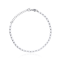 Pulsera plata de ley y perlas 3mm "Atenea"