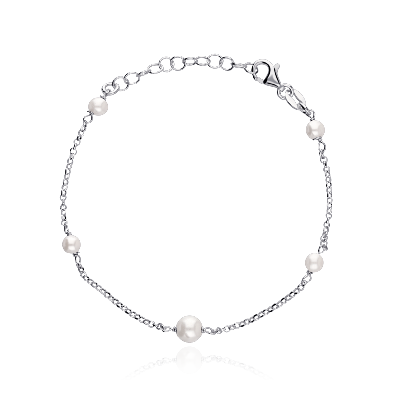 Pulsera Plata de ley y Perlas "Adara"