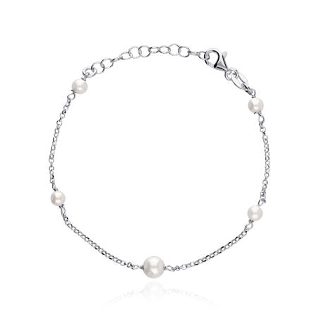 Pulsera Plata de ley y Perlas "Adara"