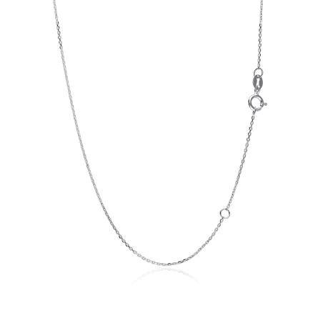 Gargantilla "Nomi L" en Oro blanco 18k y Diamantes