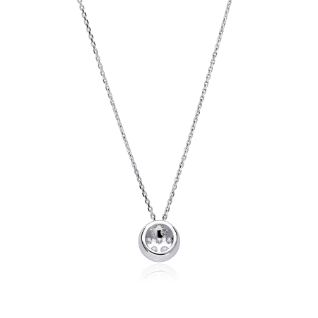 Gargantilla "Nomi L" en Oro blanco 18k y Diamantes