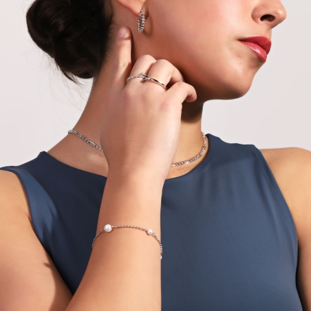 Pulsera Plata de ley y Perlas "Adara"