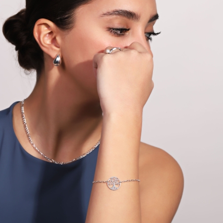 Pulsera plata primera ley "Strom"