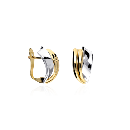 Pendientes Oro Bicolor 18k "Roos"