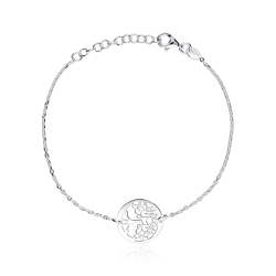 Pulsera plata primera ley    rbol de la vida 